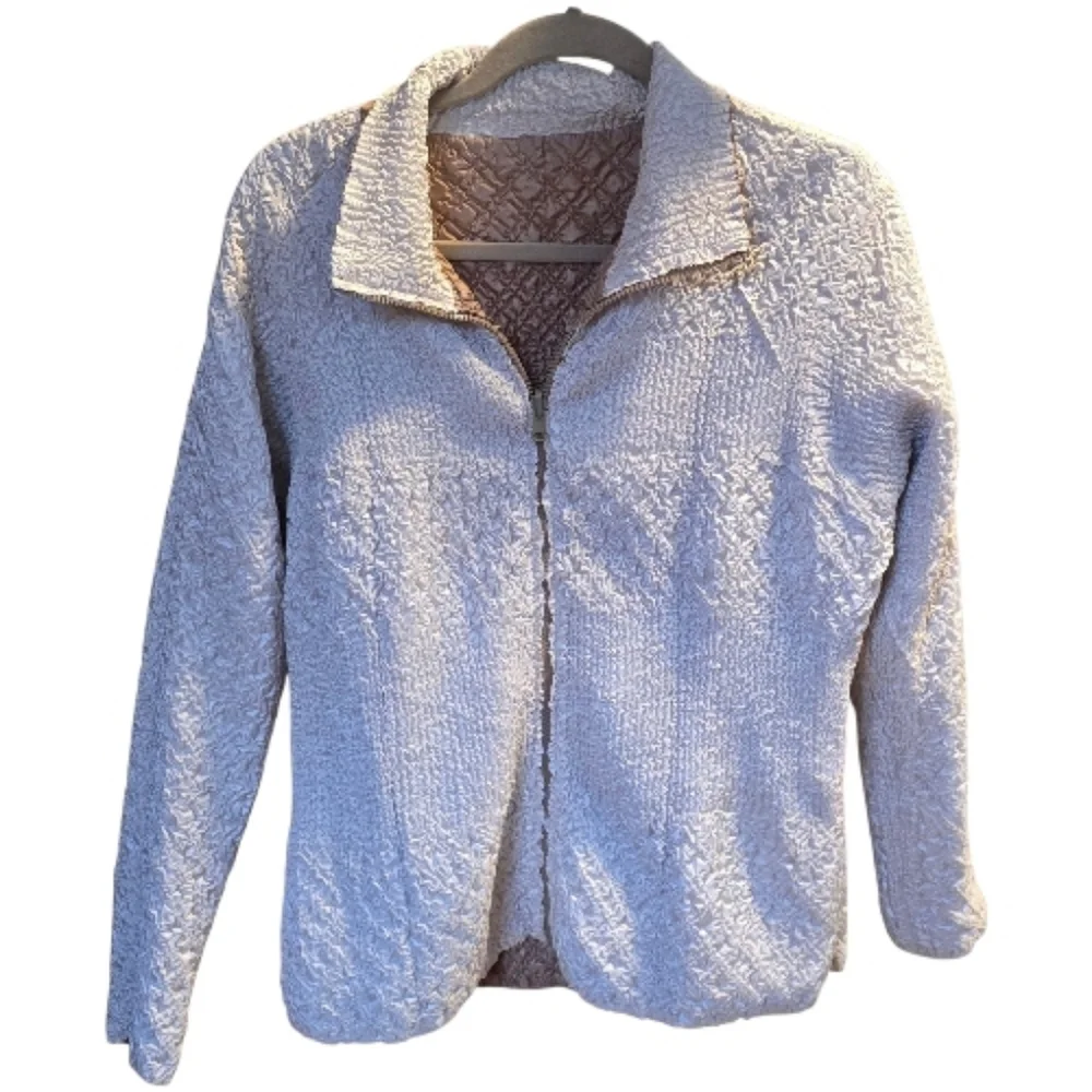Reversible Textured Zip-Up Jacket - Picture 2 of 5